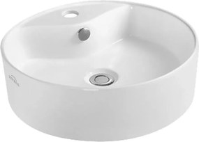 Lavoar pe blat Invena Rondi 47 cm alb