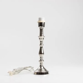 Brilagi - Lampă de masă CERIA 1xE27/60W/230V Ø 25 cm crom lucios/alb