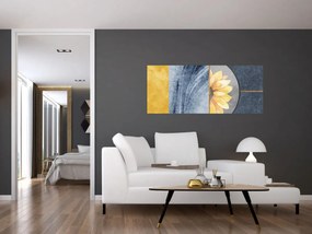 Tablou - Forme și flori (120x50 cm)