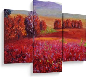 Tablou - Peisaj roșu (90x60 cm)