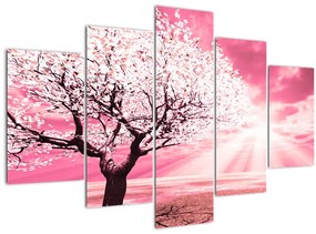 Tabloul cu pomul roz (150x105 cm)
