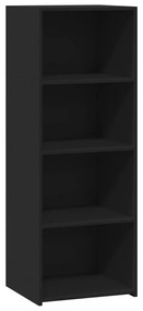 846391 vidaXL Dulap înalt, negru, 45x41x124 cm, lemn prelucrat