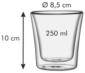 2 pahare cu pereți dubli 0,25 l myDrink - Tescoma