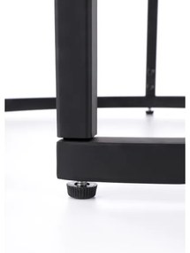SET 2x Masă de cafea OREO pr. 43/53 cm negru/nuc