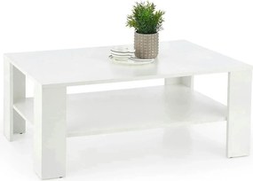 Masuta cafea KWADRO, alb, 110x65x53 cm
