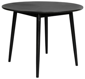 Masă de dining rotundă cu blat cu aspect de lemn de stejar ø 100 cm Fabio – White Label