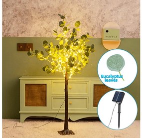 Decorațiune LED solară Aigostar 150xLED/3,2m IP65 alb cald eucalipt