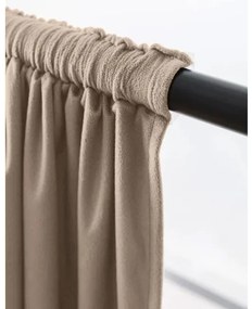 Draperie opaca VELVET maro deschis 140x250 cm Agatat: Rejansa