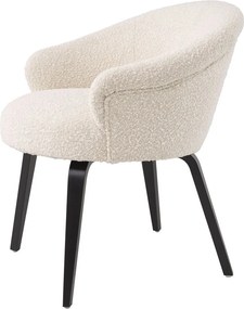 Scaun design elegant LUX Moretti, boucle crem 115038 HZ
