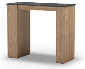 Masă de bar cu blat cu aspect de marmură 47x120 cm Peru – Marckeric