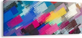 Tablou - Dungi colorate cu pensula (120x50 cm)