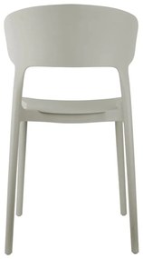 Scaun de dining gri din plastic Fain – Leitmotiv