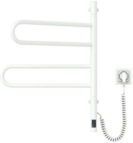 Uscător electric rotativ pentru prosoape FOUETTE 128W/230V 64,6 cm IP44 alb