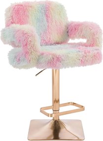 HR8403KW Scaun Plus Curcubeu cu Bază Aurie