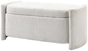 HOMCOM Bancă cu Depozitare, Banc de Intrare, Banc pentru Pantofi, capitonată, 105 cm x 44 cm x 45,5 cm. Crem/Bej | Aosom Romania