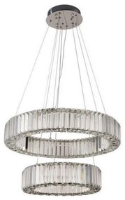 Lustră LED dimabilă pe cablu LED/65W/230V 3000-6500K crom + telecomandă