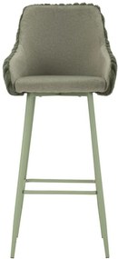 Mauro Ferretti Scaun De Bar Alaska -A- Verde Set 2 Bucăți Cm 52X46X111 (Înălțime Șezut Cm 78) | Aosom Romania