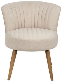 Scaun dining, gri, din lemn de cauciuc si textil, Demeure