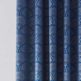 Draperii albastre 2 buc. 229x168 cm Art Deco Pearl - Catherine Lansfield