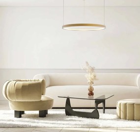 Lustra LED dimabila design modern Cirrcle D-60cm negru
