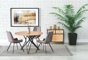 Masa rotunda metal + MDF Pixel 2 - d 120 x h 76 cm
