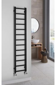 Sapho - Radiator de baie METRO LIGHT 276W 30x150 cm negru mat