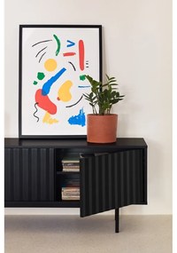 Masă TV neagră 180x52 cm Sierra – Teulat