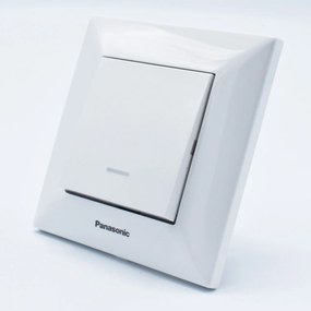 Intrerupator cu led Arkedia Panasonic, ST, alb