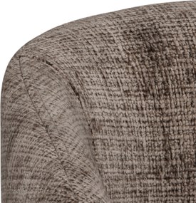 MAZZONI EXPORT CLARA Maro Stins (țesătură Juto 24)/picioare negre - SCAUN MODERN ADÂNC TAPIȚAT PENTRU SALON/LIVING/BIROU LOFT