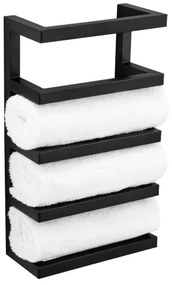 WENKO 25780100 - Suport pentru prosoape FONDIRO 24x42 cm negru