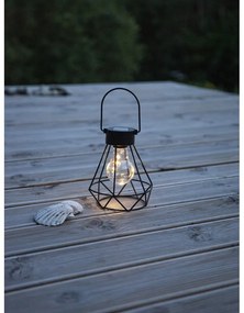 Felinar cu LED Star Trading Eddy, înălțime 15,5 cm, negru