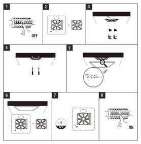 Plafonieră LED, 32 W, 230 V, 3000/4000/6500 K, 40 x 40 cm, negru