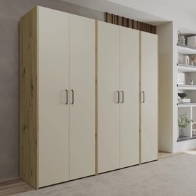 Dressing haaus V1, Stejar Artisan/Argila, L 204 cm