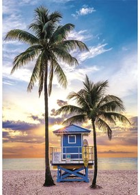 Orașe Miami Beach Puzzle compact Florida de 500 de piese Clementoni