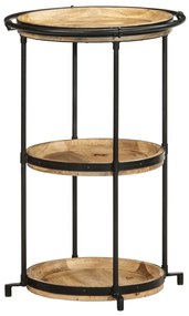 vidaXL Masă laterală, Ø55x83 cm, lemn masiv de mango