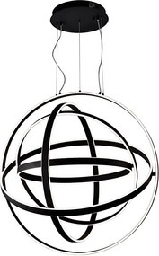 Lustră LED suspendată pe cablu COPERNICUS LED/260W/230V neagră