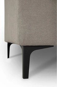 Colțar maro deschis cu tapițerie din chenille (cu colț pe partea stângă/în formă de "U") Fabian – Scandic