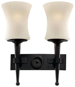 Aplică de perete Searchlight CARTWHEEL 0812-2BK 2xE27/60W/230V