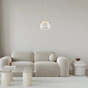 Lustră LED pe cablu ELEGANCE LED/9W/230V d. 15 cm auriu