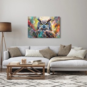 Tablou - Pictură de o bufniță (90x60 cm)