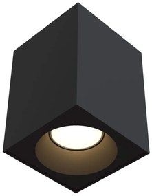 Spot aplicat, plafoniera pentru baie design modern IP65 Zoom negru 9x9cm