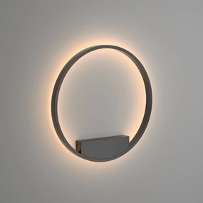 Aplica LED de perete design modern Rim negru 60cm
