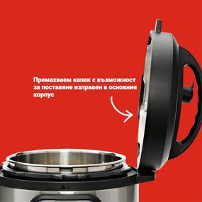 Instant Pot Duo Crisp + Air Fryer 140004201, 1500 W, 8 L, 11 programe, coș Air Fryer, EvenCrisp, Inox