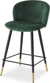 Scaun de bar design elegant LUX Counter Stool Volante, verde inchis 115738 HZ