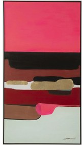 Tablou canvas Abstract Shapes roz 73x143 cm