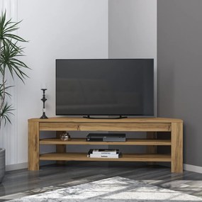 Comoda TV, Hanah Home, Corner, 120x40x30 cm, Stejar