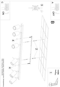 Spot LED ASMUS 6xGU10/7W/230V alb Brilagi