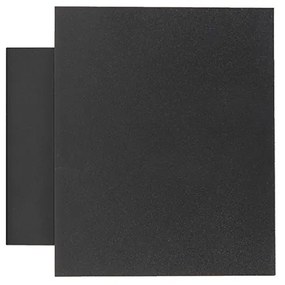 Lampa de perete de design neagră și aurie dreptunghiulară - Sola