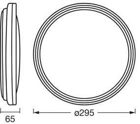 Plafonieră LED Ledvance ORBIS HELMAN LED/16W/230V d. 29,5 cm argintiu