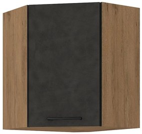 Dulap superior de bucătărie Virion 60 x 60 GN-72 1F (45°) (stejar lancelot + gri). 1032604
